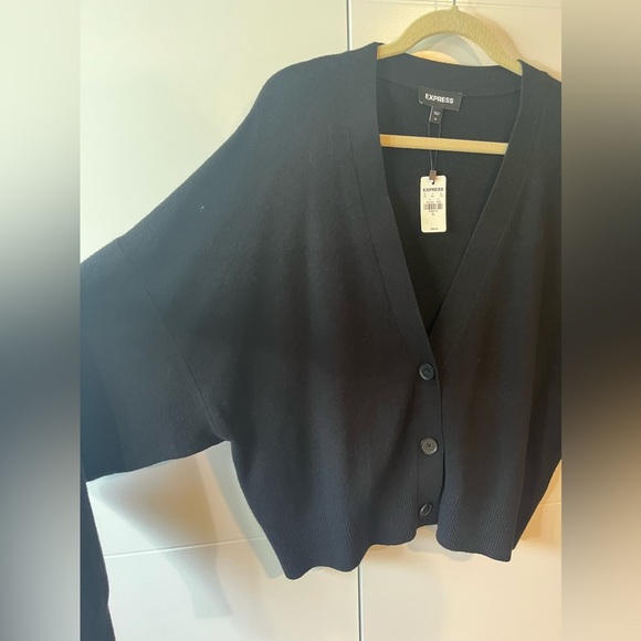 Express Black Dolman Sleeve Cardigan XL - Picture 5 of 8